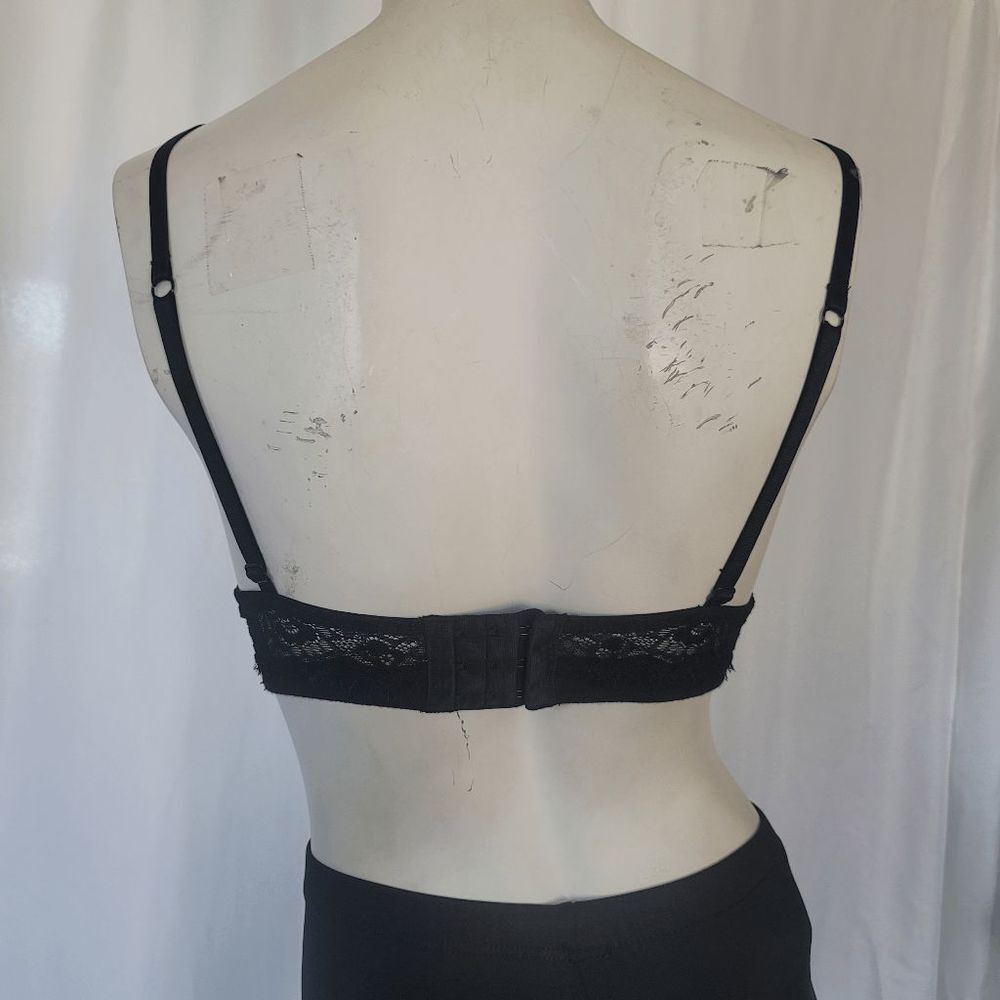 Love Haus by Beach Bunny womens black lace bralette size L - Picture 4 of 6